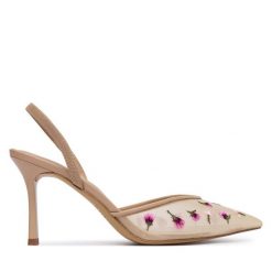 Szpilki Aldo. Brązowe szpilki Aldo, bez wzorów, bez obcasa, na szpilce, bez zapięcia. Za 459.99 zł.