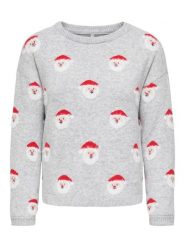 ONLY Sweter w kolorze szarym rozmiar: L. Szare swetry Only, l, bez wzorów, ze splotem, bez ramiączek. Za 157.35 zł.