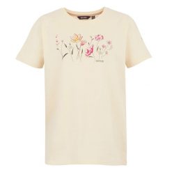T-shirt Damski Kwiaty Filandra IX. Brązowe t-shirty Regatta, s, bez wzorów, bez kołnierzyka, bez ramiączek. Za 42.99 zł.