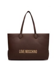 LOVE MOSCHINO Torebka JC4395PP0NKD031A Brązowy. Brązowe shopper Love Moschino, bez wzorów, ze skóry, bez dodatków. Za 1,059.00 zł.