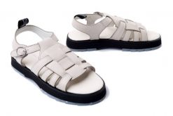 EMU AUSTRALIA Bremer W13059 coconut/blanc coco, sandały damskie. Brązowe sandały EMU Australia, bez wzorów, z gumy, bez obcasa, bez zapięcia. Za 264.95 zł.