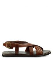 Gant Sandały 30561910 Brązowy. Brązowe sandały GANT, bez wzorów, ze skóry, bez obcasa, na płaskiej podeszwie, bez zapięcia. Za 589.99 zł.