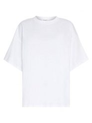 MOSS COPENHAGEN Koszulka "Kinsey Melea" w kolorze białym rozmiar: M/L. Białe bluzki Moss Copenhagen, l, bez wzorów, z bawełny, bez kołnierzyka, bez ramiączek. Za 122.67 zł.