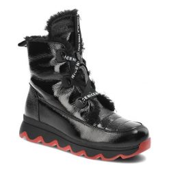Czarne Botki Artiker Modne Ocieplane Buty. Czarne botki Artiker, na zimę, bez wzorów, z futra, bez obcasa, bez zapięcia. Za 279.00 zł.
