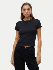 Vero Moda T-Shirt Chloe 10306894 Czarny Tight Fit. Czarne t-shirty Vero Moda, xs, bez wzorów, z bawełny, bez kołnierzyka, bez ramiączek. Za 69.99 zł.