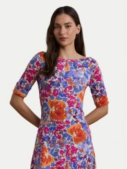 LAUREN RALPH LAUREN Sukienka codzienna 250972596001 Kolorowy Regular Fit. Sukienki Lauren Ralph Lauren, na co dzień, m, bez wzorów, z bawełny, bez kołnierzyka, bez ramiączek, proste. Za 469.99 zł.