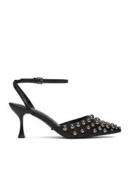 DeeZee Szpilki CEO-HY0570-1 Czarny. Czarne szpilki DeeZee, bez wzorów, z materiału, bez obcasa, na szpilce, bez zapięcia. Za 149.99 zł.