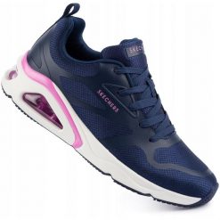 Damskie buty sportowe do biegania Skechers Tres Air Uno. Niebieskie obuwie sportowe Skechers, bez zapięcia, do biegania, Skechers Sport. Za 279.00 zł.