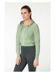 Super.natural Bluza "Liquid Flow" w kolorze jasnozielonym rozmiar: L. Zielone bluzy super.natural, l, bez wzorów, z wełny, bez kaptura. Za 252.99 zł.