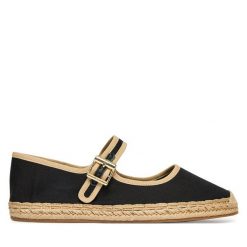 Espadryle Tommy Hilfiger. Czarne espadryle TOMMY HILFIGER, bez wzorów, bez obcasa, bez zapięcia. Za 329.99 zł.