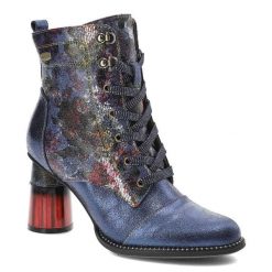 Niebieskie Botki Laura Vita Gustowne Buty Na Obcasie. Niebieskie botki Laura Vita, bez wzorów, ze skóry, bez obcasa, na obcasie, bez zapięcia. Za 439.00 zł.