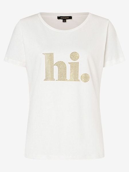 More & More Koszulka w kolorze złoto-kremowym rozmiar: 46. Brązowe bluzki More & More, bez wzorów, bez kołnierzyka, bez ramiączek. Za 87.40 zł.