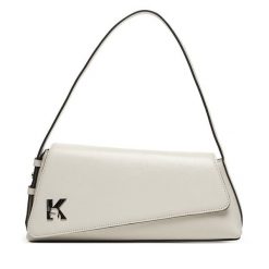 Torebka Karl Lagerfeld Jeans. Białe torebki klasyczne Karl Lagerfeld Jeans, bez wzorów, z jeansu, bez dodatków. Za 949.99 zł.