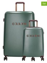 Charm Walizki (2 szt.) w kolorze zielonym rozmiar: onesize. Zielone walizki Charm, bez wzorów. Za 434.99 zł.