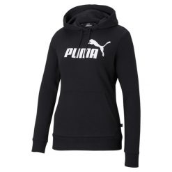 Damska bluza Essentials z kapturem i logo PUMA Black. Białe bluzy Puma, s, bez wzorów, z kapturem. Za 179.00 zł.