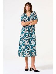 Garcia Sukienka w kolorze turkusowym rozmiar: XL. Niebieskie sukienki Garcia, xl, bez wzorów, z wiskozy, bez kołnierzyka, bez ramiączek, midi. Za 152.99 zł.