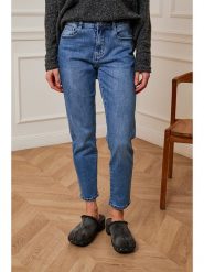 Joséfine Dżinsy "Judd" - Tapered fit - w kolorze niebieskim rozmiar: L. Niebieskie jeansy Joséfine, l, bez wzorów, z podwyższonym stanem. Za 155.15 zł.