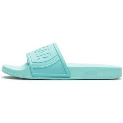 Klapki damskie Colmar Slipper Logo. Niebieskie klapki Colmar, bez wzorów, z gumy, bez obcasa. W wyprzedaży za 59.99 zł.