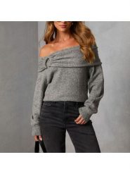 Milan Kiss Sweter w kolorze szarym rozmiar: L. Szare swetry Milan Kiss, l, bez wzorów, bez ramiączek. Za 152.99 zł.