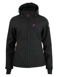 Peak Mountain Kurtka softshellowa "Aclaudio" w kolorze czarnym rozmiar: M. Czarne kurtki sportowe Peak Mountain, m, bez wzorów, bez kaptura, outdoorowe. Za 184.89 zł.