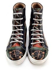 Goby Sneakersy w kolorze granatowo-zielonym rozmiar: 41. Niebieskie trampki Goby, bez wzorów, za kostkę, bez zapięcia. Za 260.99 zł.