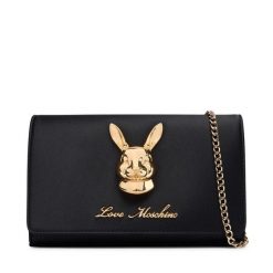 Torebka LOVE MOSCHINO. Czarne kopertówki Love Moschino, bez wzorów, bez dodatków. Za 729.99 zł.