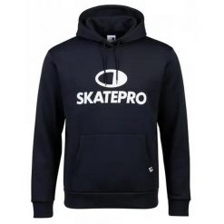 Odzież Bluza sportowa unisex SkatePro Tech Bluza z kapturem - M - Black / White. Czarna bluzy SKATEPRO, na zimę, m, bez wzorów, z kapturem. Za 185.99 zł.
