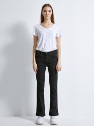 LTB Dżinsy "Fallon" - Flare fit - w kolorze czarnym rozmiar: W29/L34. Czarne jeansy LTB, l, z aplikacjami. Za 79.59 zł.