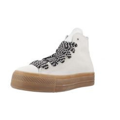 Kapcie CONVERSE CHUCK TAYLOR ALL STAR LIFT Biały. Białe obuwie domowe Converse, bez wzorów, z tkaniny, bez zapięcia. Za 239.99 zł.