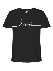 Vero Moda Koszulka "Kami" w kolorze czarnym rozmiar: XS. Czarne bluzki Vero Moda, xs, bez wzorów, z bawełny, bez kołnierzyka, bez ramiączek. Za 37.38 zł.