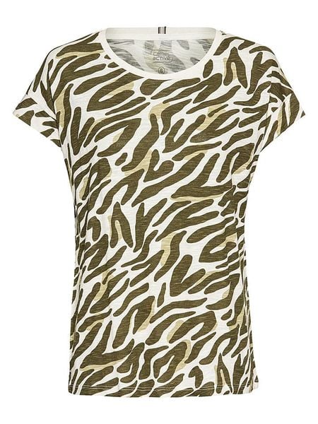 Camel Active Koszulka w kolorze khaki rozmiar: XS. Brązowe bluzki Camel Active, xs, bez wzorów, bez kołnierzyka, bez ramiączek. Za 86.95 zł.