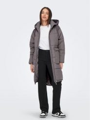 ONLY Płaszcz zimowy 15160167 Szary Relaxed Fit. Szare płaszcze Only, na zimę, m, bez wzorów, z syntetyku, bez kaptura. Za 279.99 zł.