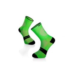 Skarpety rowerowe SKARPETKI ROWEROWE LEKKIE Fluo Green. Zielone skarpety TRY TO FLY, bez wzorów, z elastanu. Za 59.77 zł.