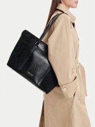 Nine West Torebka CEO-MAYFAIR-LH22274 Czarny. Czarne shopper Nine West, bez wzorów, bez dodatków. Za 229.99 zł.