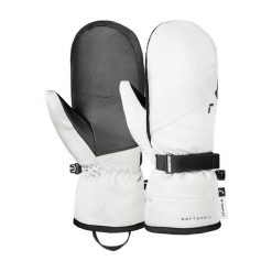 Rękawice narciarskie damskie Reusch Alena R-Tex XT Mitten. Białe rękawiczki REUSCH, bez wzorów, sportowe. Za 290.00 zł.