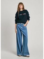 Pepe Jeans Bluza "Regan" w kolorze granatowym rozmiar: S. Niebieskie bluzy Pepe Jeans, s, bez wzorów, z jeansu, bez kaptura. Za 189.29 zł.