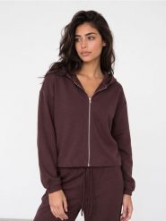 Rozpinana bluza dresowa z kapturem, z grubej prążkowanej dzianiny - czerwony. Czerwone bluzy sportowe Sinsay, l, bez wzorów, z dresówki, z kapturem. Za 59.99 zł.