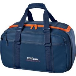 Torba Duffle Wilson Roland Garros 2026. Niebieskie torby na ramię Wilson, bez wzorów, z materiału, eleganckie, na ramię, duże, bez dodatków. Za 276.50 zł.