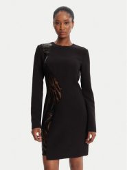 Just Cavalli Sukienka koktajlowa 79PAO918 Czarny Regular Fit. Czarne sukienki Just Cavalli, bez wzorów, z syntetyku, wizytowe, bez kołnierzyka, bez ramiączek. Za 1,489.00 zł.