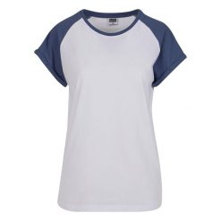 Koszulka damska Urban Classics Contrast Raglan. Białe bluzki Urban Classics, bez wzorów, bez kołnierzyka, bez ramiączek. Za 102.00 zł.
