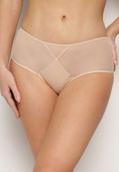 Beżowe Majtki Figi z Siateczki Nasara. Brązowe figi Born2be, s, bez wzorów. Za 4.99 zł.