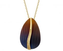 Naszyjnik ze srebra i tytanu. Naszyjniki Apart, pozłacane. Za 319.00 zł.