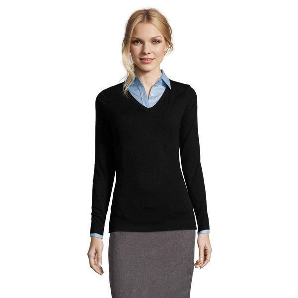 Damski Sweter Glory. Czarne swetry SOL'S, m, bez wzorów, bez ramiączek. Za 155.99 zł.