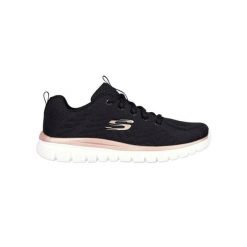 Buty damskie sportowe Buty Skechers GET CONNECTED. Czarne obuwie sportowe Skechers, bez zapięcia, do biegania, Skechers Sport. Za 199.89 zł.