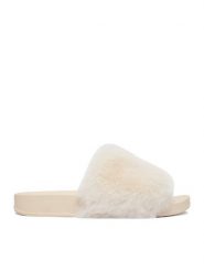 DeeZee Klapki TY013 Biały. Białe klapki DeeZee, bez wzorów, z materiału, bez obcasa. Za 79.99 zł.