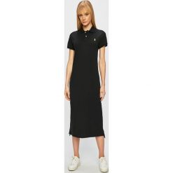 Polo Ralph Lauren - Sukienka. Czarne sukienki Polo Ralph Lauren, na co dzień, s, bez wzorów, z bawełny, casualowe, bez kołnierzyka, bez ramiączek, mini, proste. W wyprzedaży za 499.90 zł.