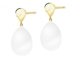 Złote kolczyki z perłami. Żółte kolczyki Apart, złote. Za 1,229.00 zł.