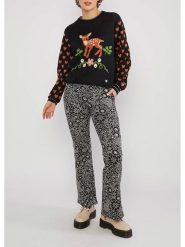 Blutsgeschwister Sweter w kolorze czarnym rozmiar: M. Czarne swetry Blutsgeschwister, m, bez wzorów, z bawełny, bez ramiączek. Za 230.59 zł.