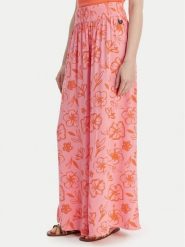 Roxy Spodnie materiałowe W126-RXLTR-1022-13P Różowy Regular Fit. Czerwone spodnie materiałowe Roxy, s, bez wzorów, z materiału. Za 129.99 zł.