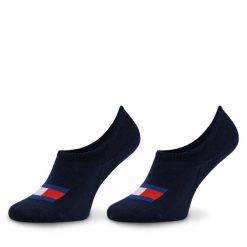 Skarpety stopki unisex Tommy Hilfiger. Niebieskie skarpety TOMMY HILFIGER, bez wzorów. Za 59.99 zł.